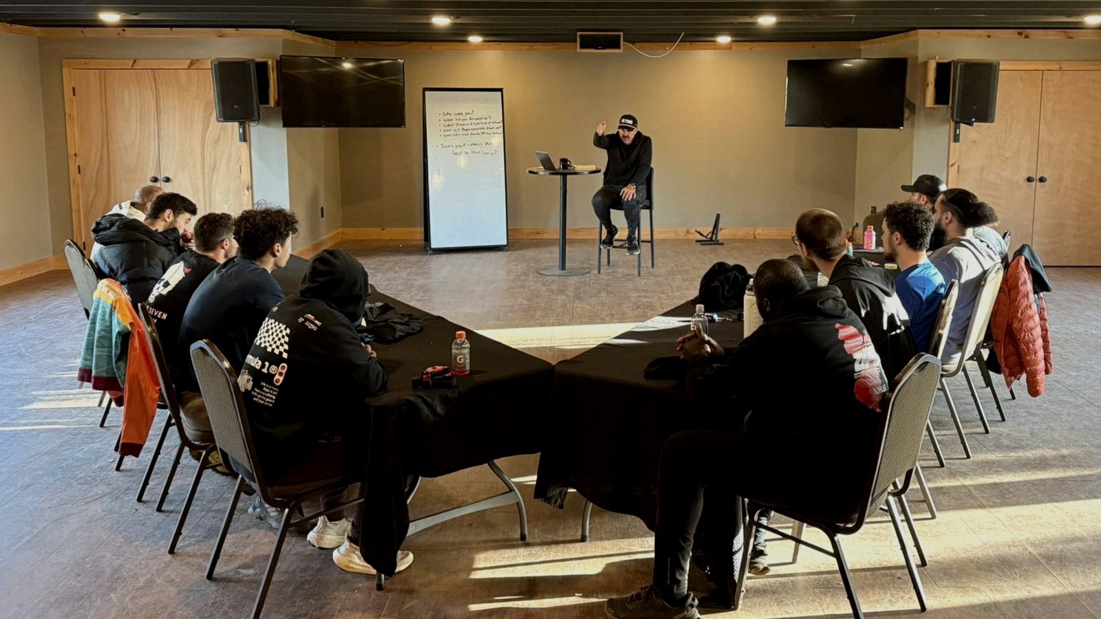 Chadd Wright leading a session